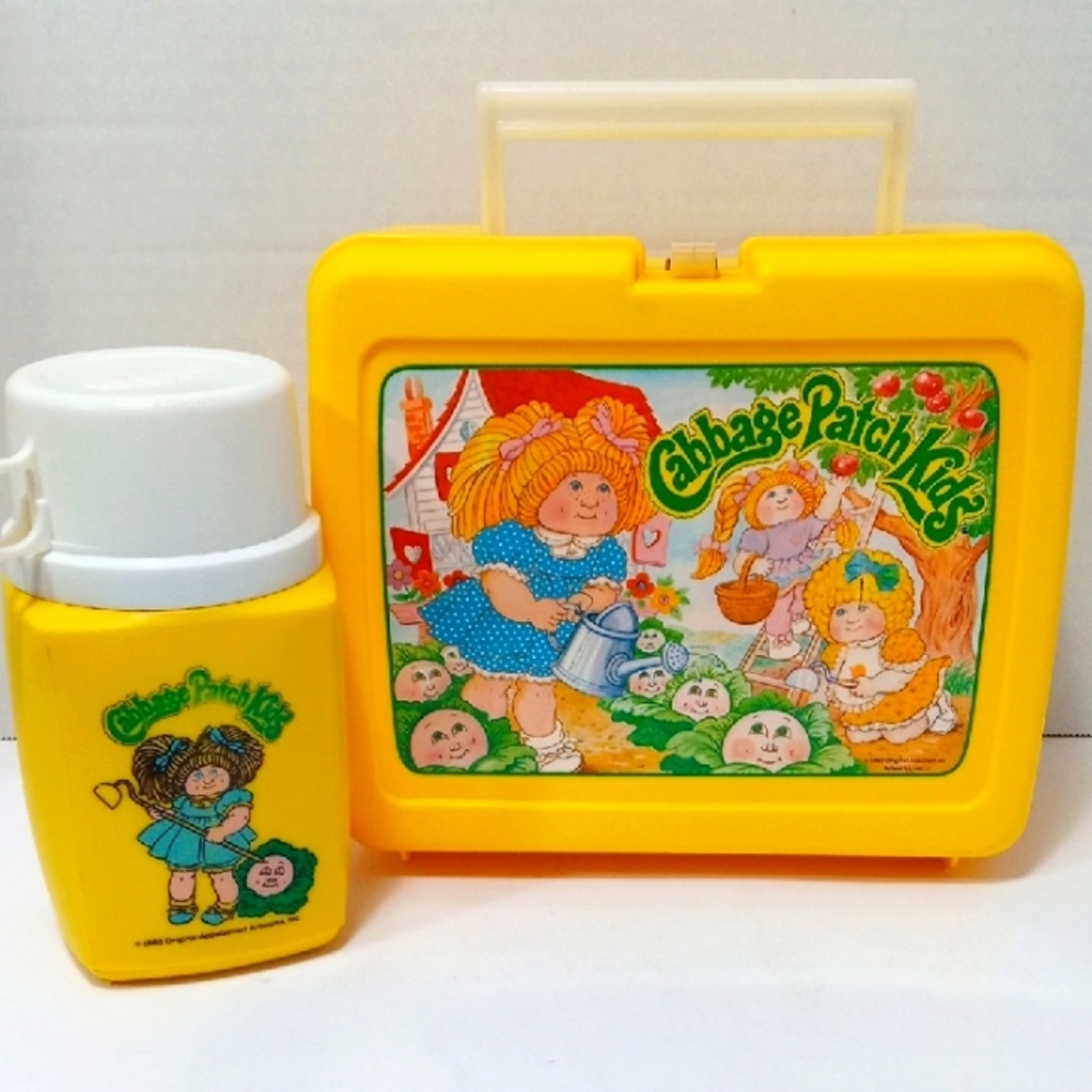 1983 CABBAGE PATCH KIDS LUNCH BOX WITH THERMOS